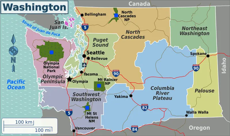 Map: Washington Wv Region Map En