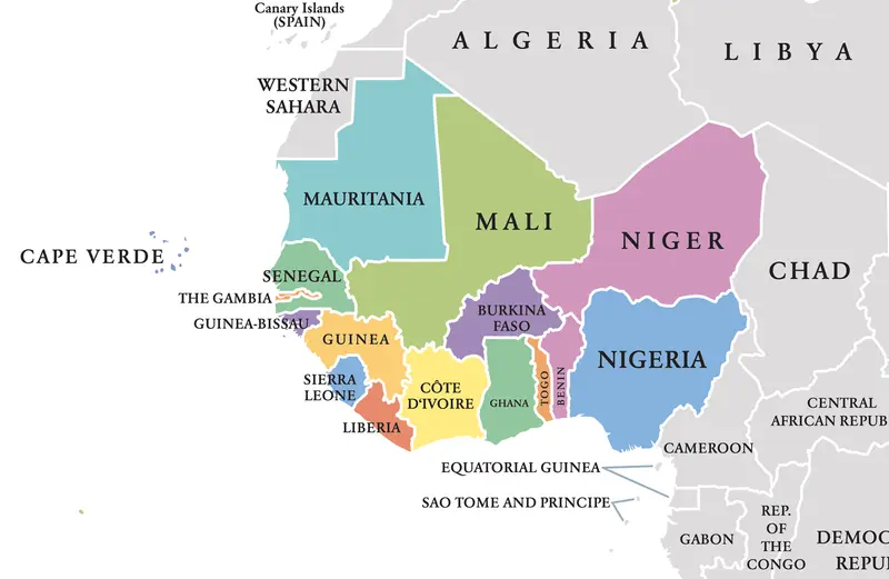 Map: West Africa Map