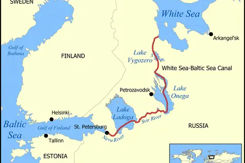 Map: White Sea Canal Map
