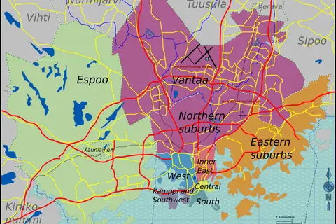 Map: Wikivoyage Helsinki Capital Region Map