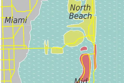 Map: Wikivoyage Miami Beach Map Png