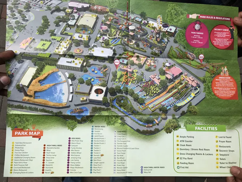 Map: Wonderla Banglore Map