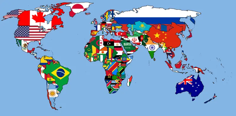 Map: World Flag Map