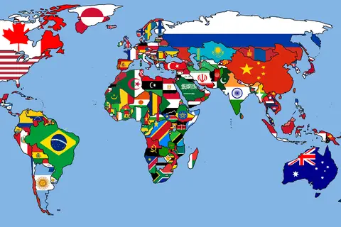 Map: World Flag Map
