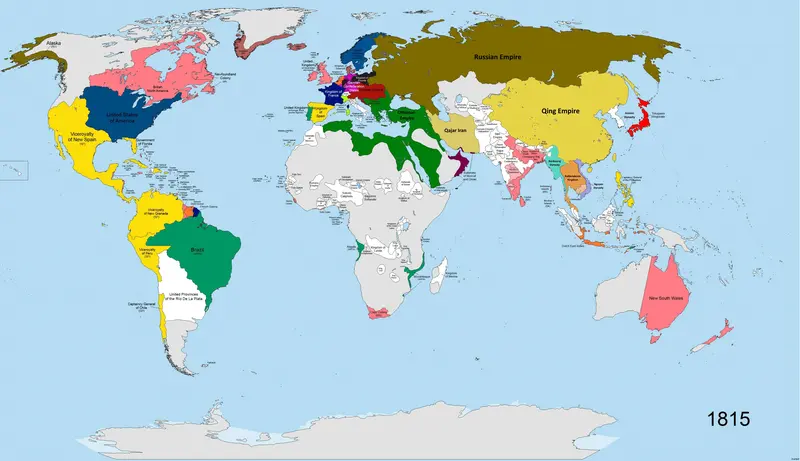 Map: World Map 1815 Cov