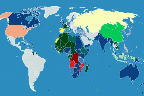 Map: World Map 1914