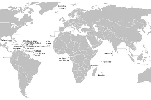 Map: World Map Blank Island Names