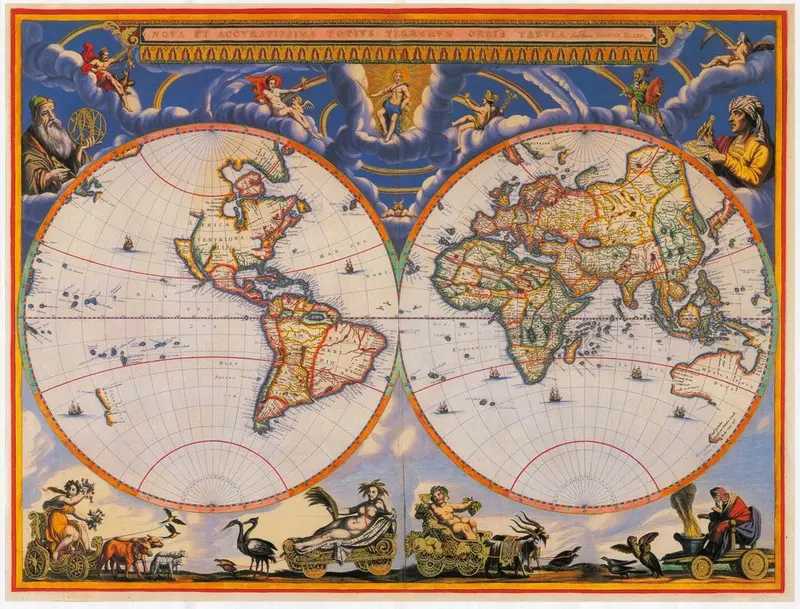 Map: World map from 1662