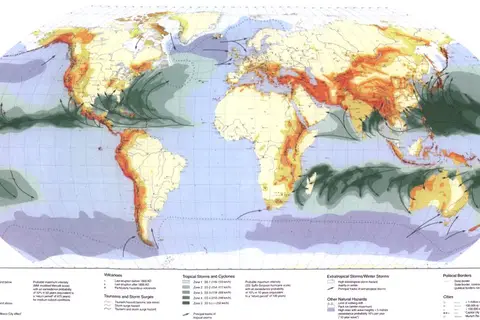 Map: World Map of Natural Hazards