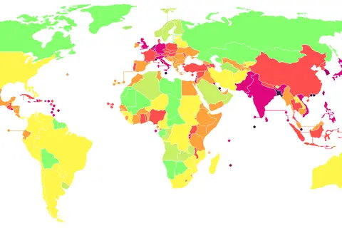 Map: World Population Density Map