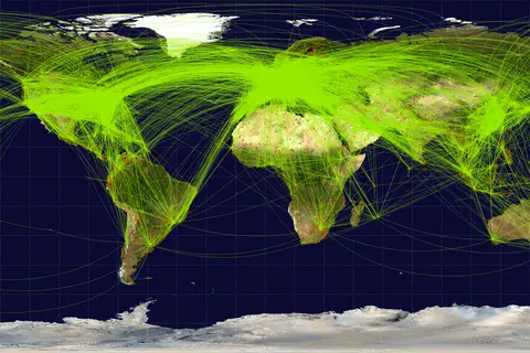 Map: Worldairlineroutemap2009