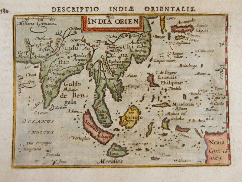 17Th Century India Map From Bertius Atlas Maps 2 17Th Century India Map From Bertius Atlas Maps
