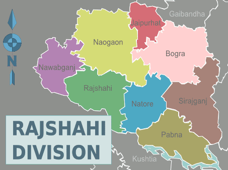 Rajshahi Division Districts Map
