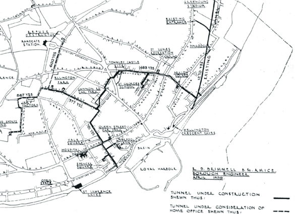 Ramsgate Tunnels Map